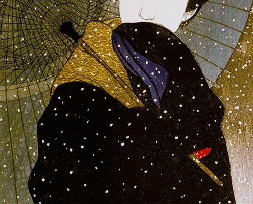 Japanese Woman Snow