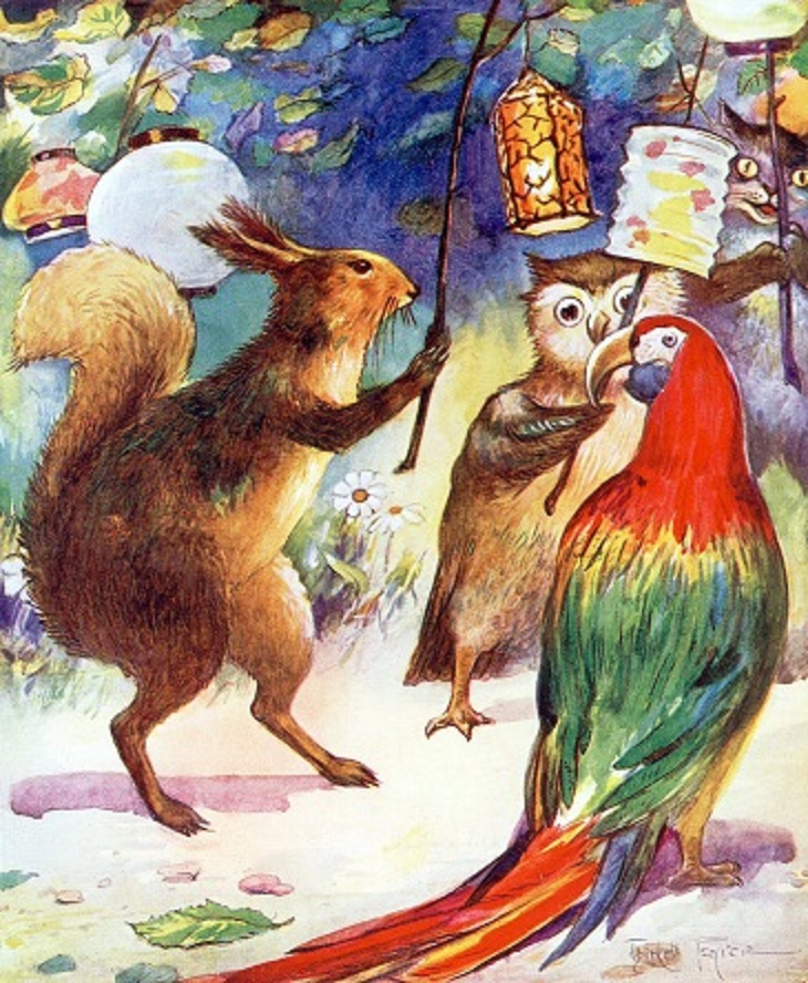 Forest animals lantern party Thir kell Pearce