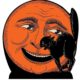 moon and cat halloween die cut