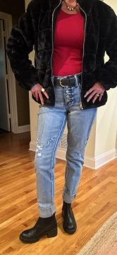 Jeans and boots