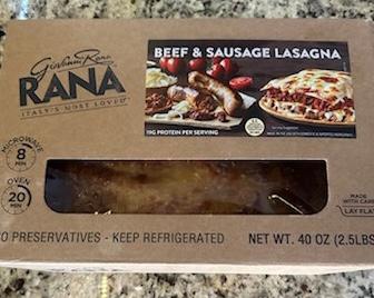 january 19 - 3 Beef & Sausage Lasanga